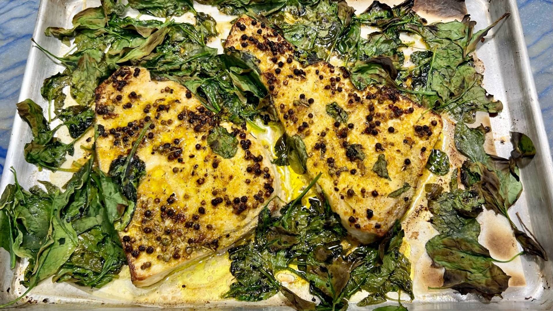 Sheet Pan: Lemmon Pepper Swordfish