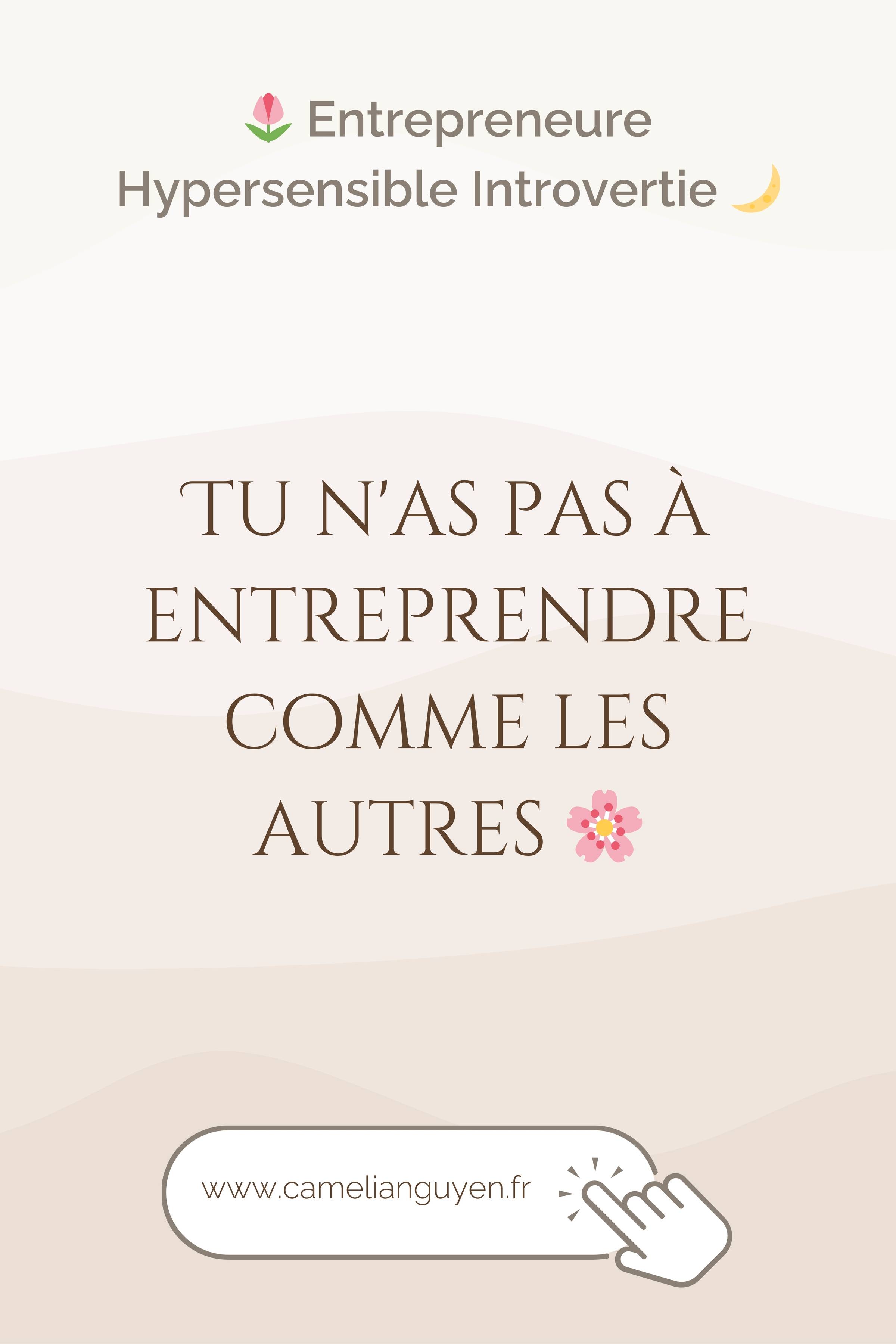 Pourquoi copier les stratégies des extraverties t'épuise. Et comment construire un business qui respecte ton rythme d'hypersensible introvertie.