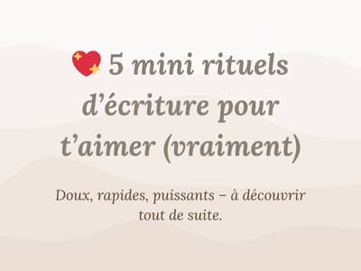 ? Journal de l’Amour de Soi : un petit voyage doux et rapide