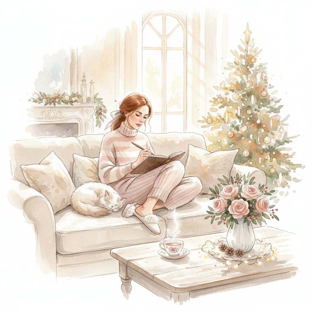 Journal de gratitude : le cadeau de Noël qui transforme. 72 prompts d'écriture pour femme + idées personnalisation. Guide complet.