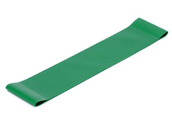 small green circular resistance band