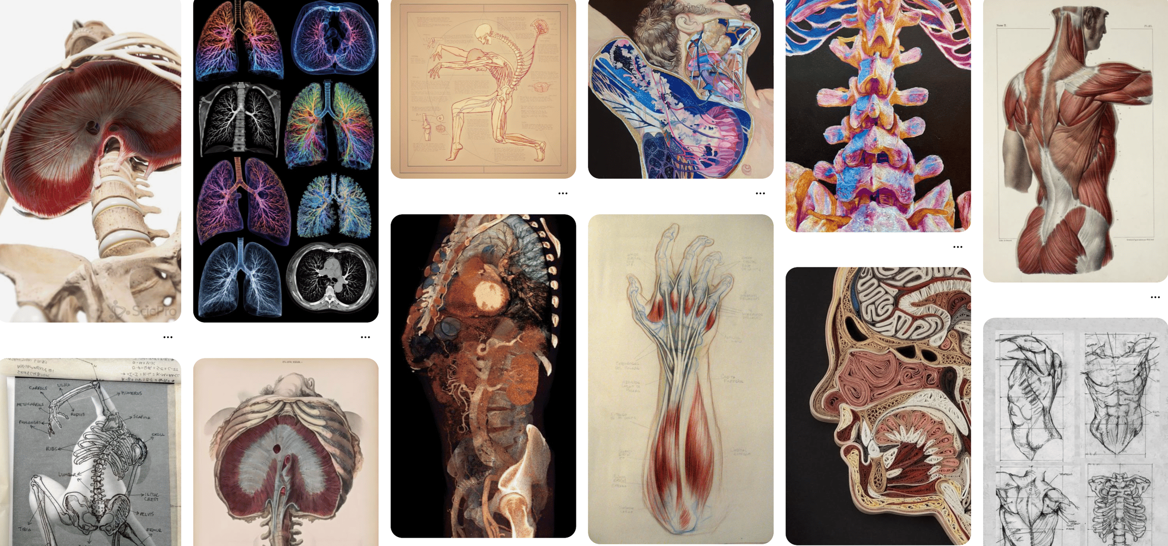 a Pinterest board of body movement references
