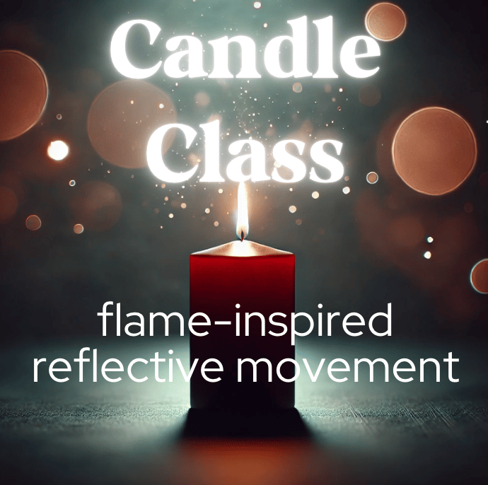 dark red glowing candle