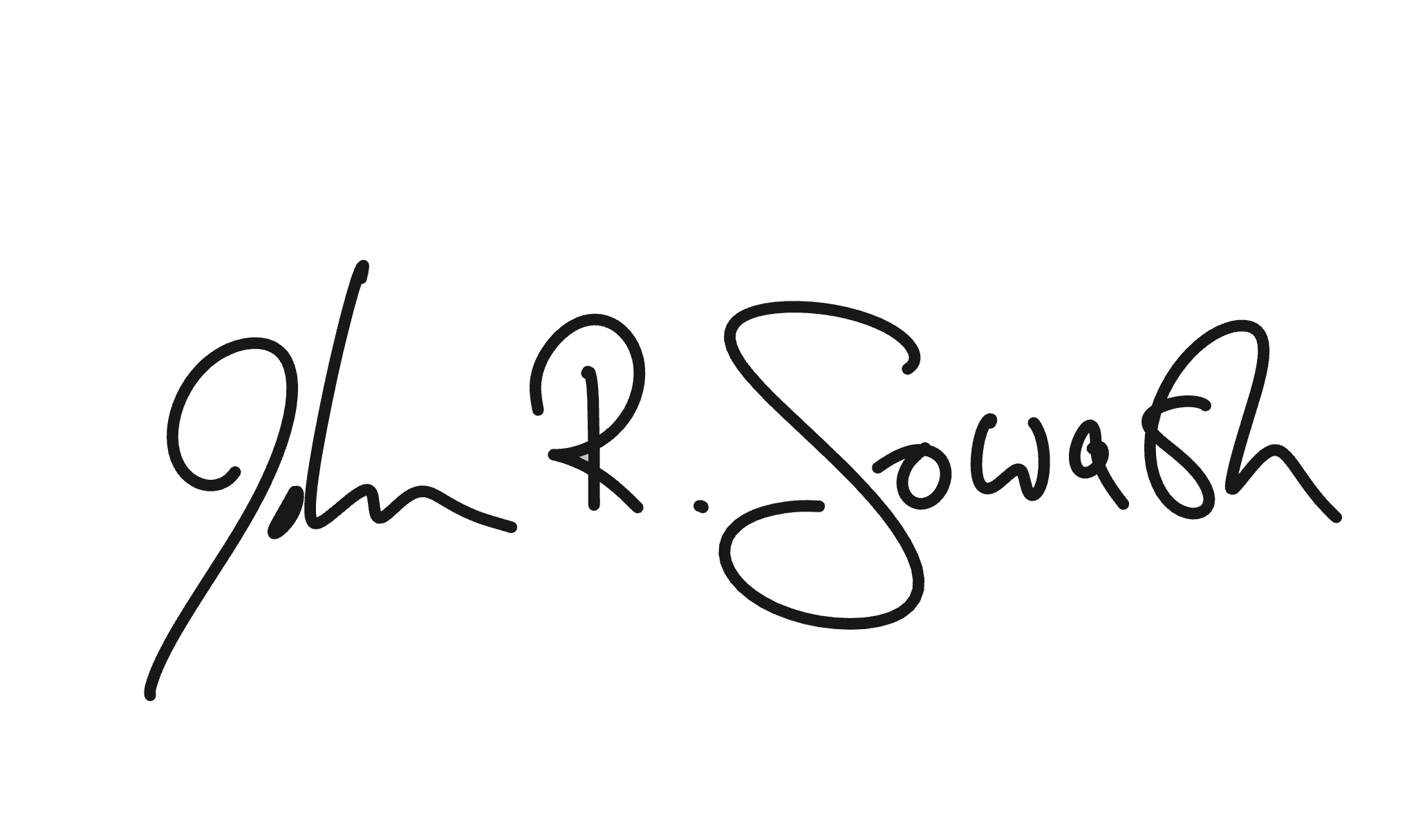 Signature of John R. Sowash