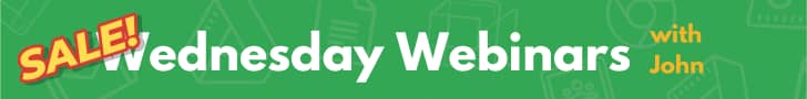 Sale: Wednesday Webinars with John