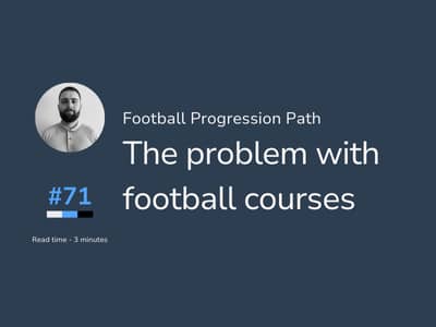 The problem with football courses