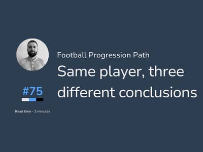 Same player, three different conclusions