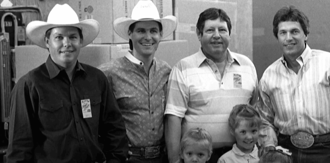 The Cavender family with George Strait - photo courtesy of Cavenders.com 