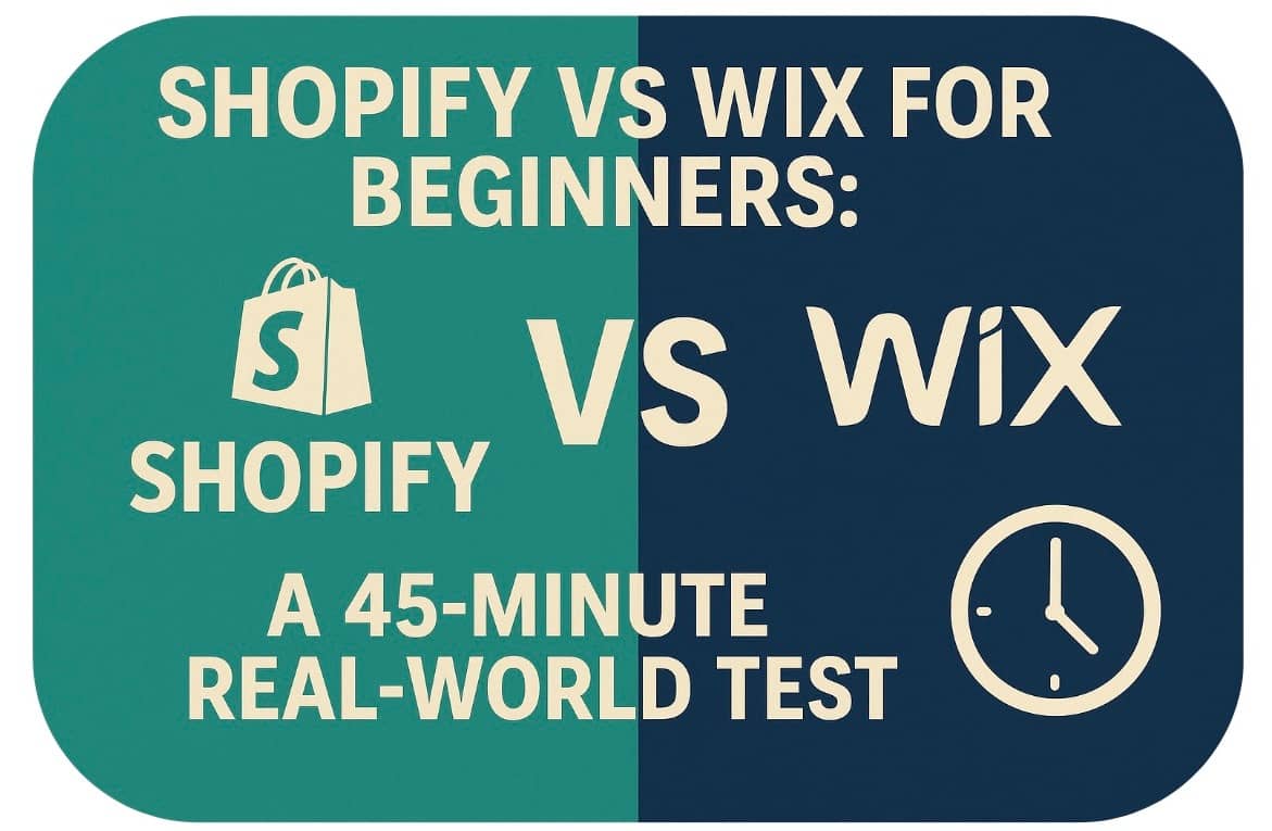  Shopify vs Wix for Beginners 2025: A 45-Minute Real-World Test