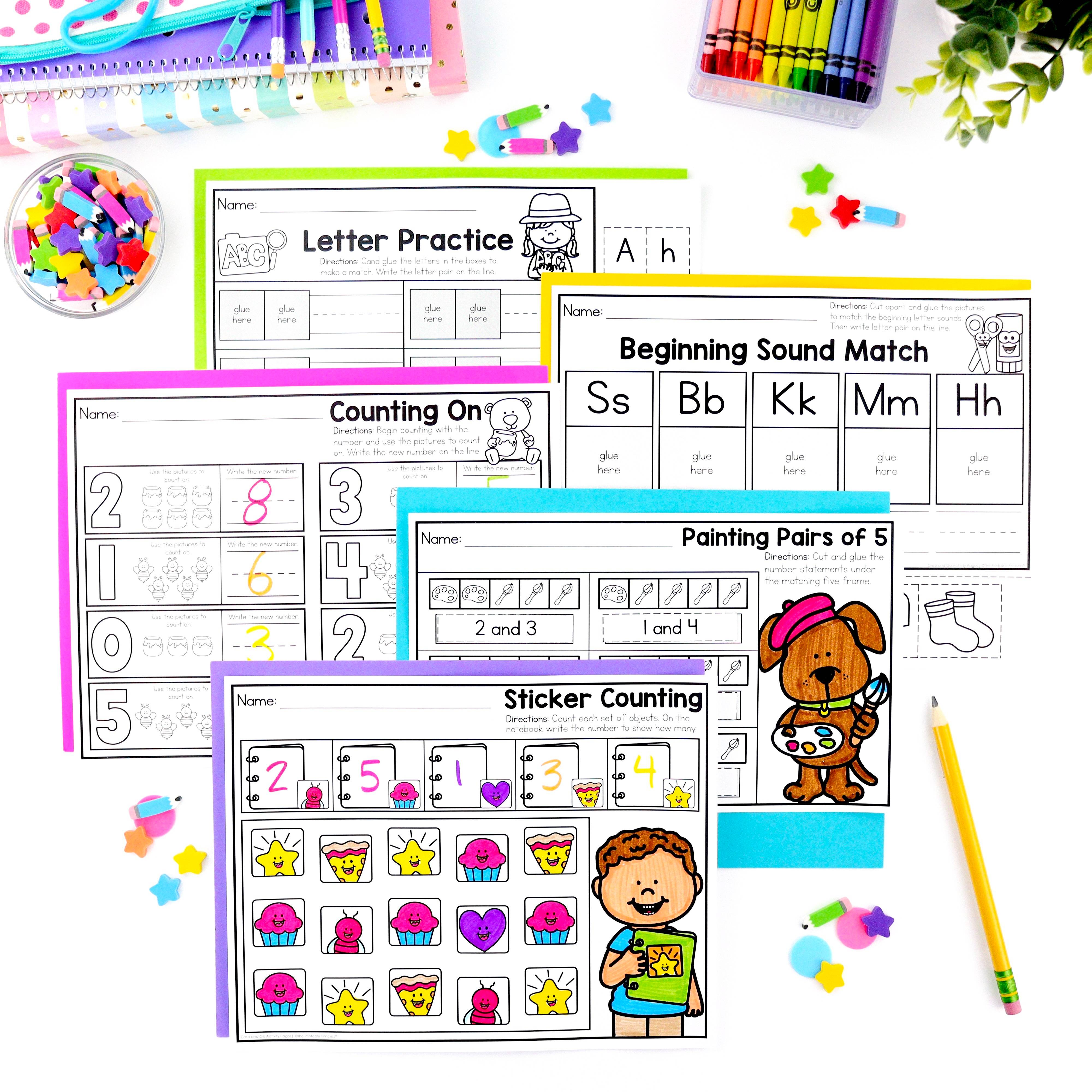 Grab And Go Math And Literacy Freebie