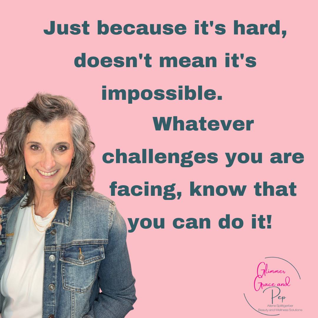 Ailene Pink Background with inspirational quote