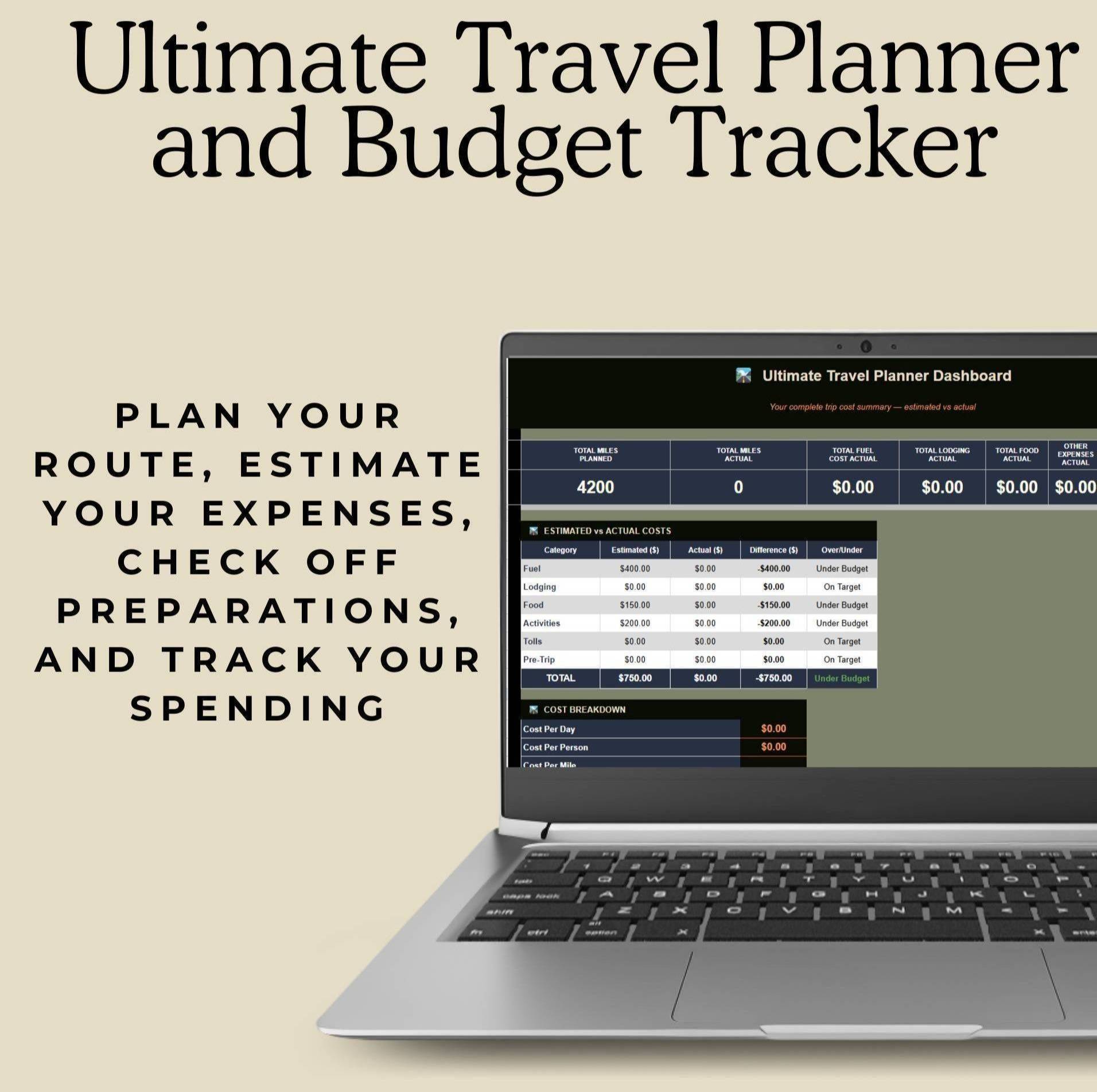 Ultimate Travel Planner and Budget Tracker