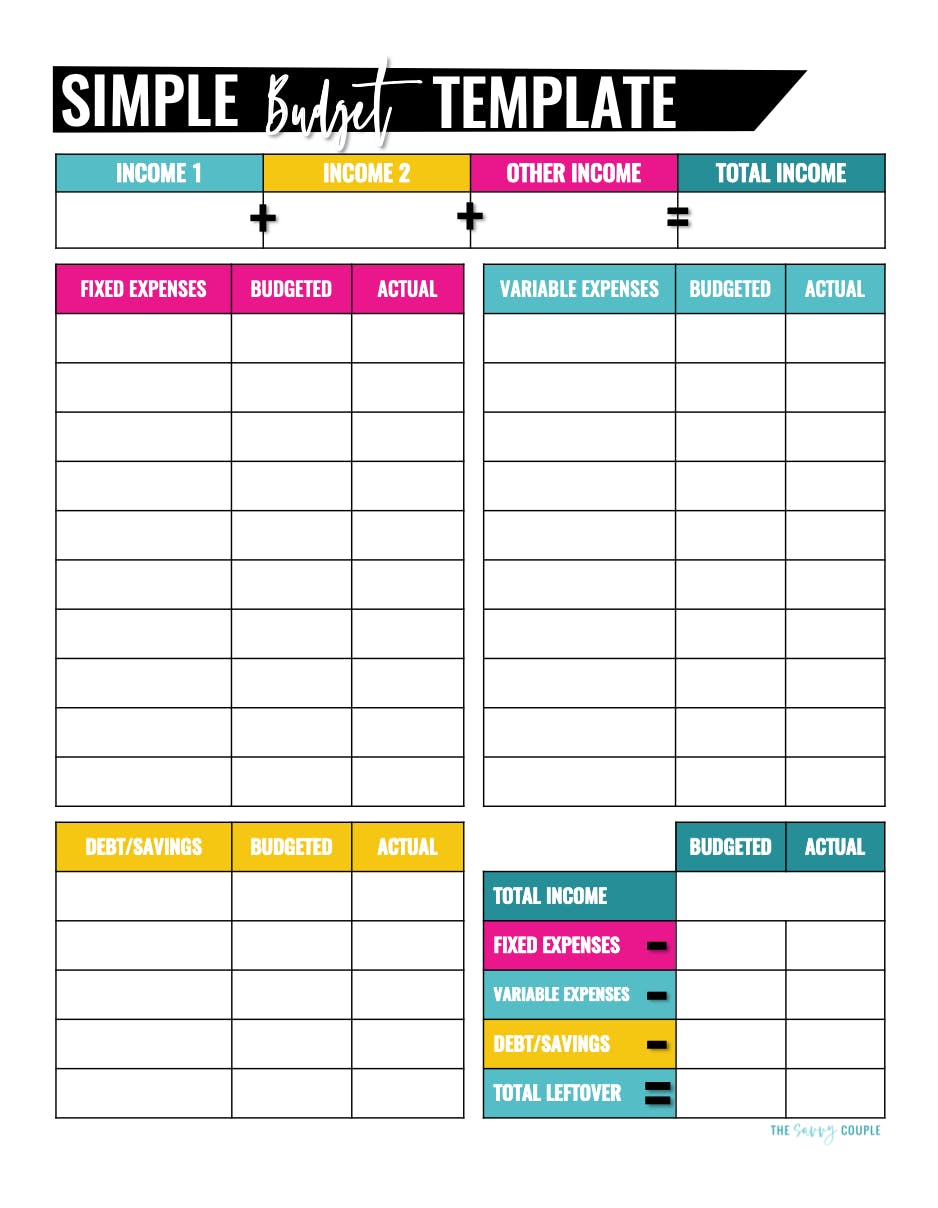 free download budget template