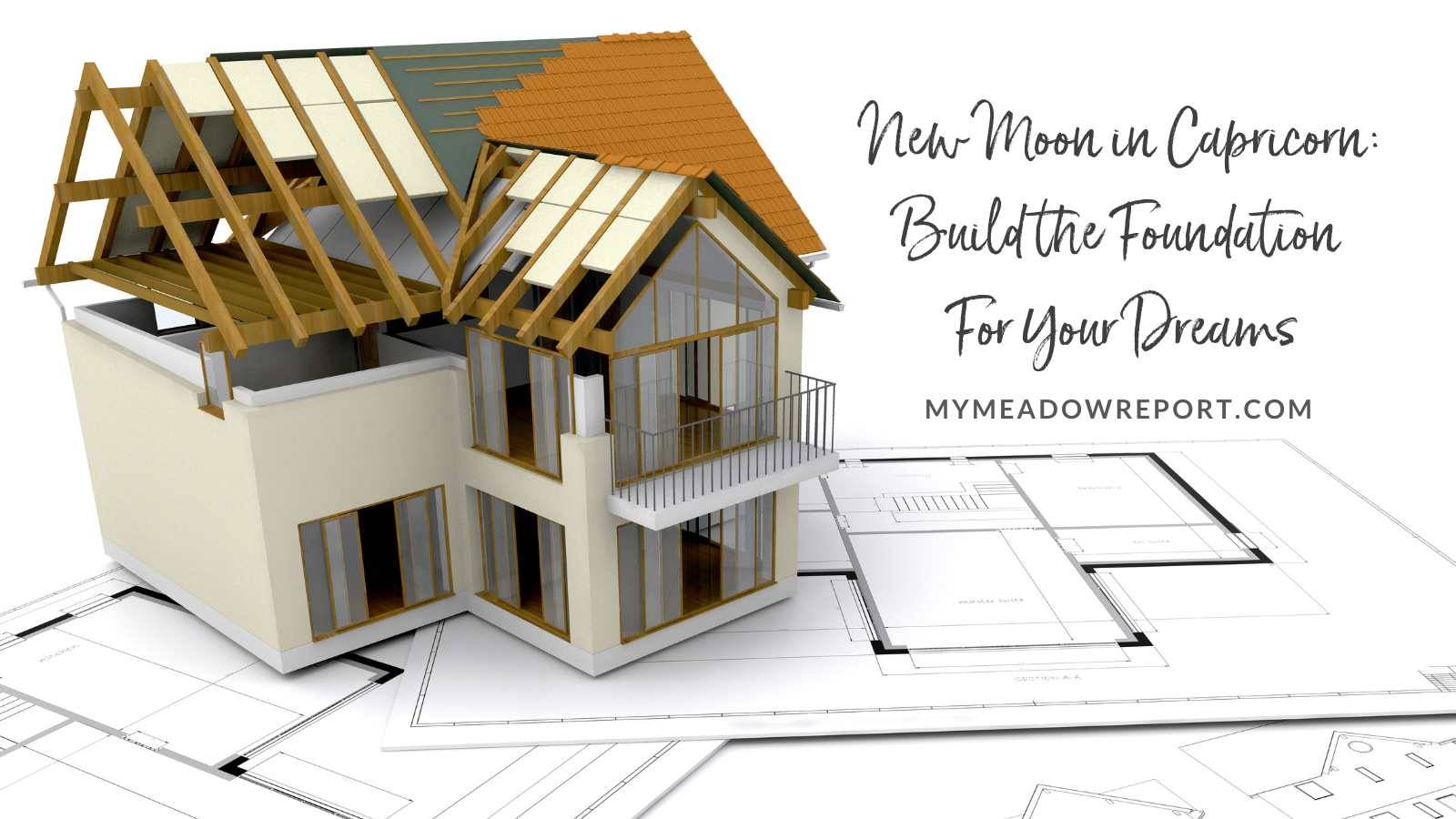 image of model house resting on blueprints.