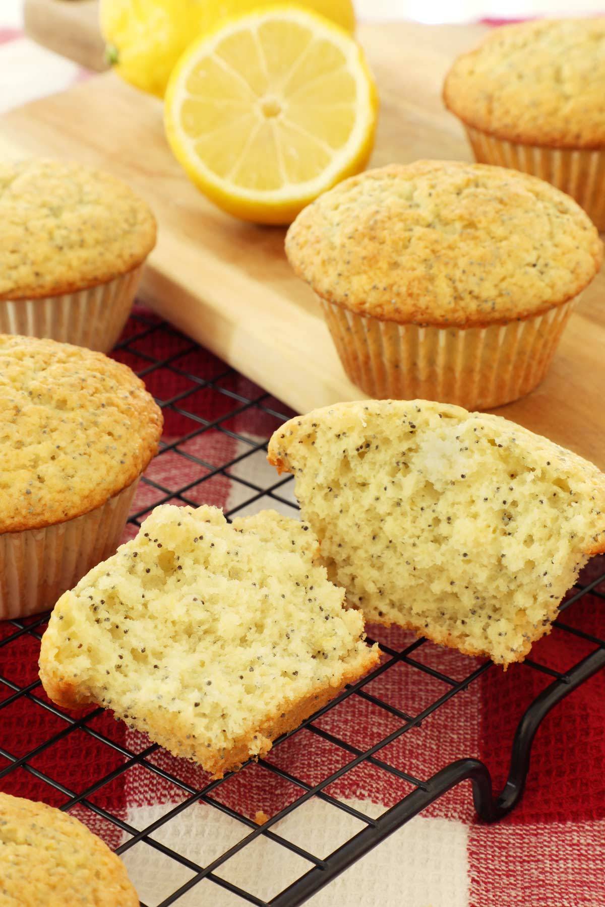 lemon poppy seed muffins