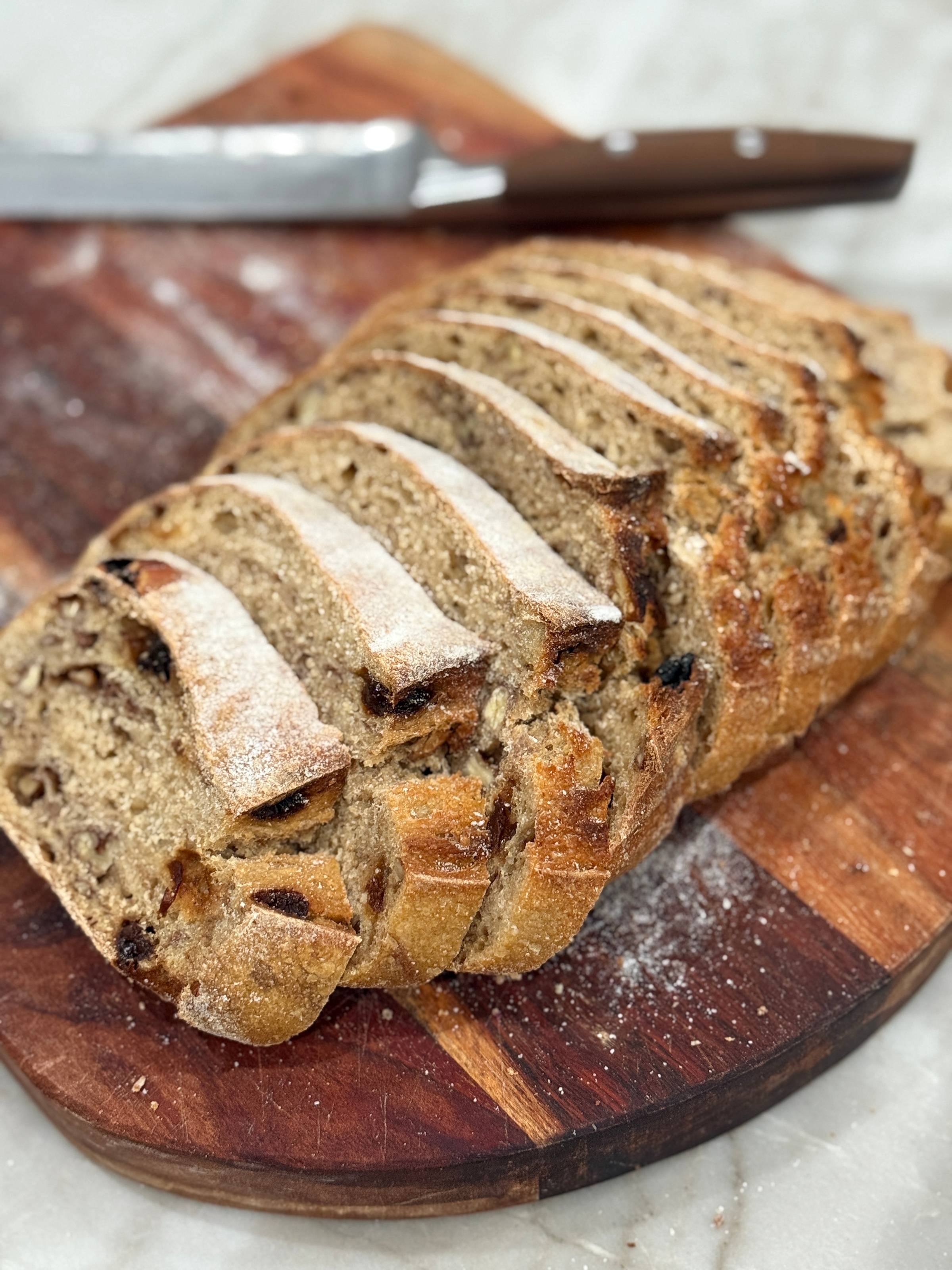 Cinnamon Raisin Pecan Sourdough Loaf