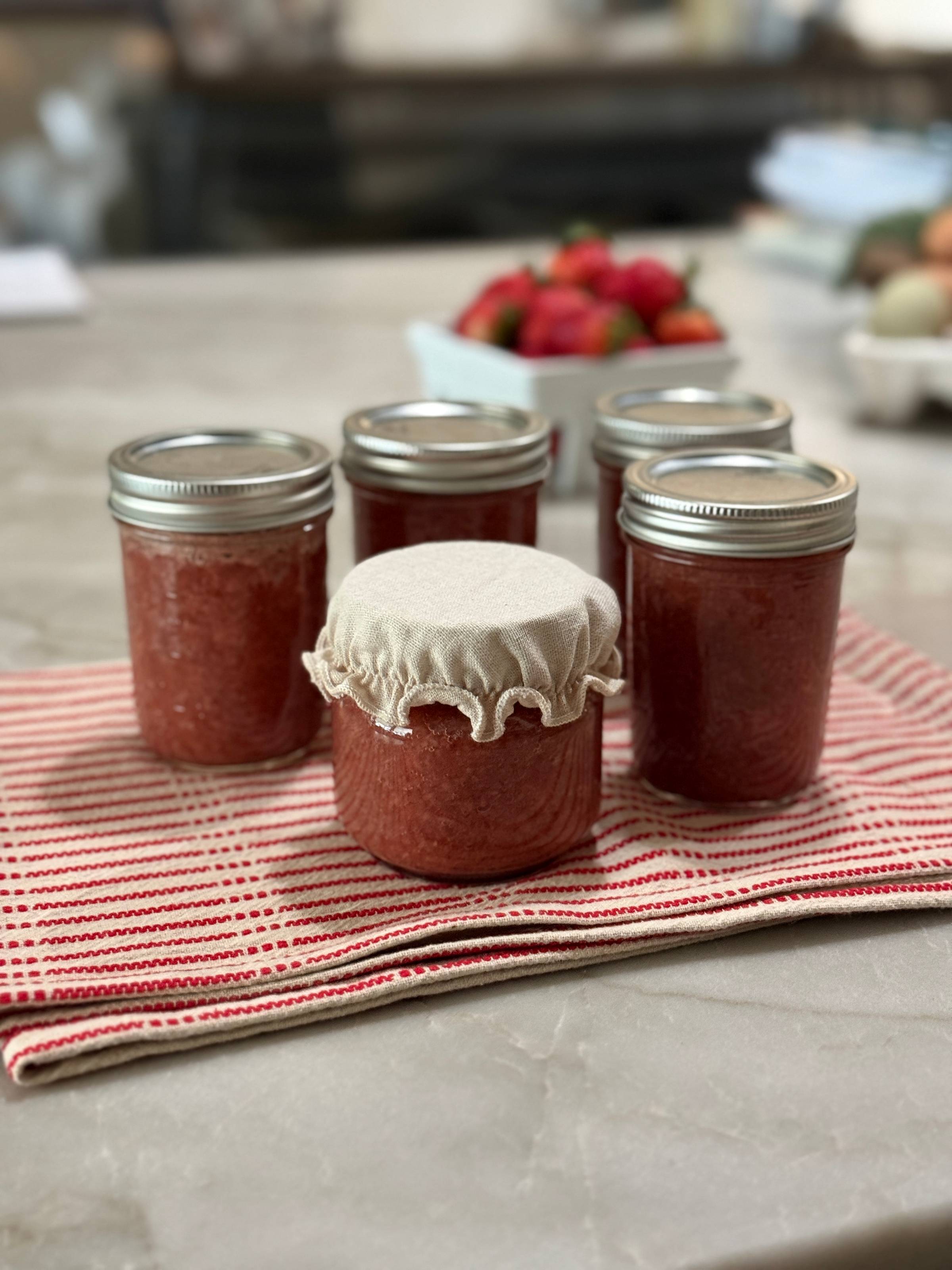 Strawberry vanilla jam, valentine’s day