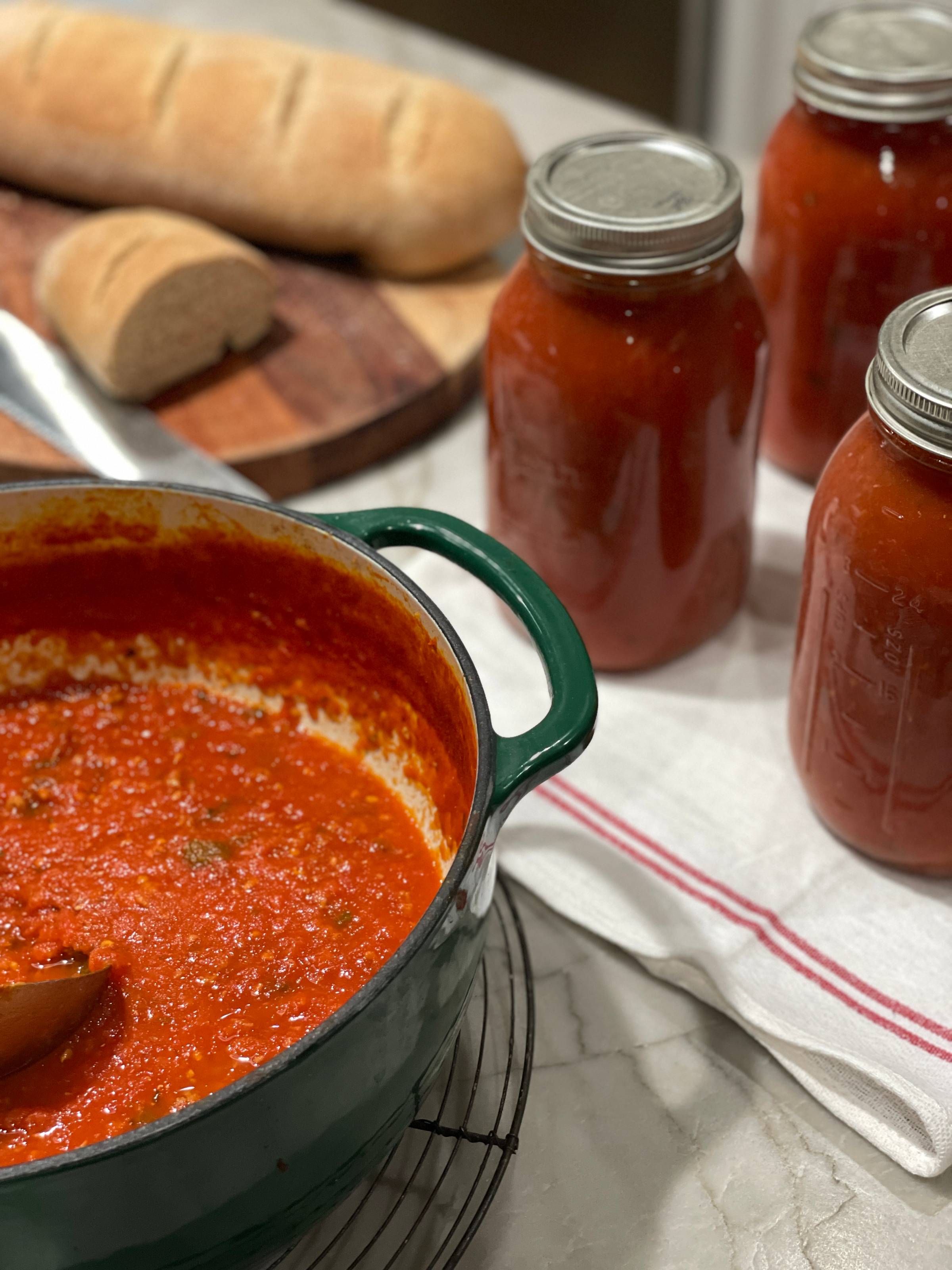 Summer tomato bounty, canning tomato sauce, tomato jam