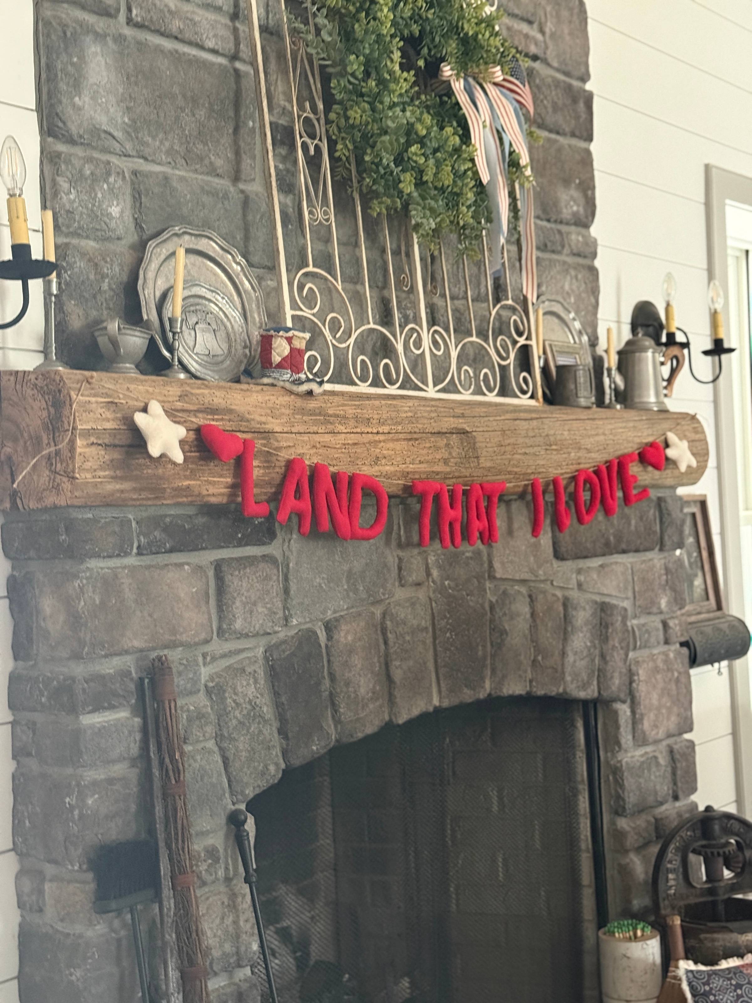 Patriotic Felt Banners, Summer Desserts, Home and Porch Decor