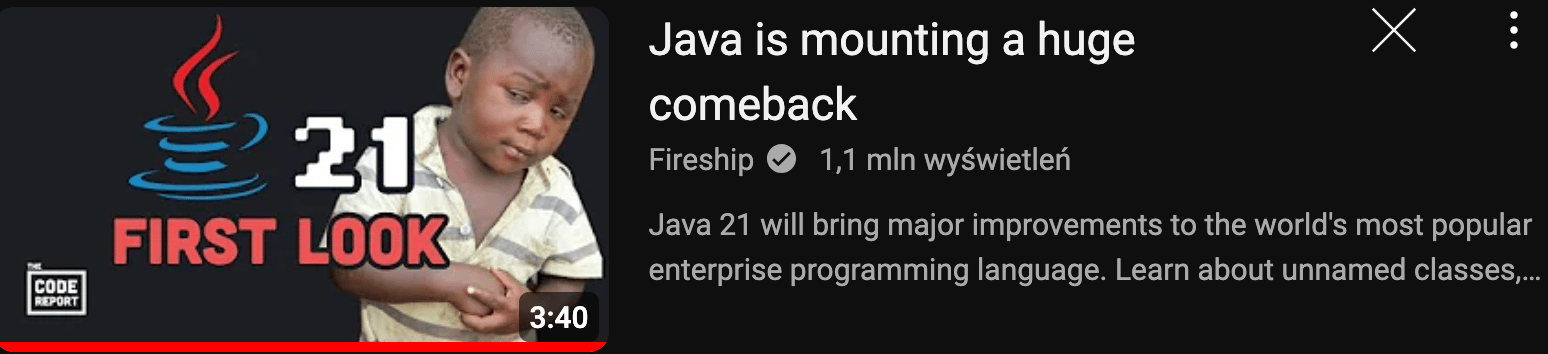 java 21 video