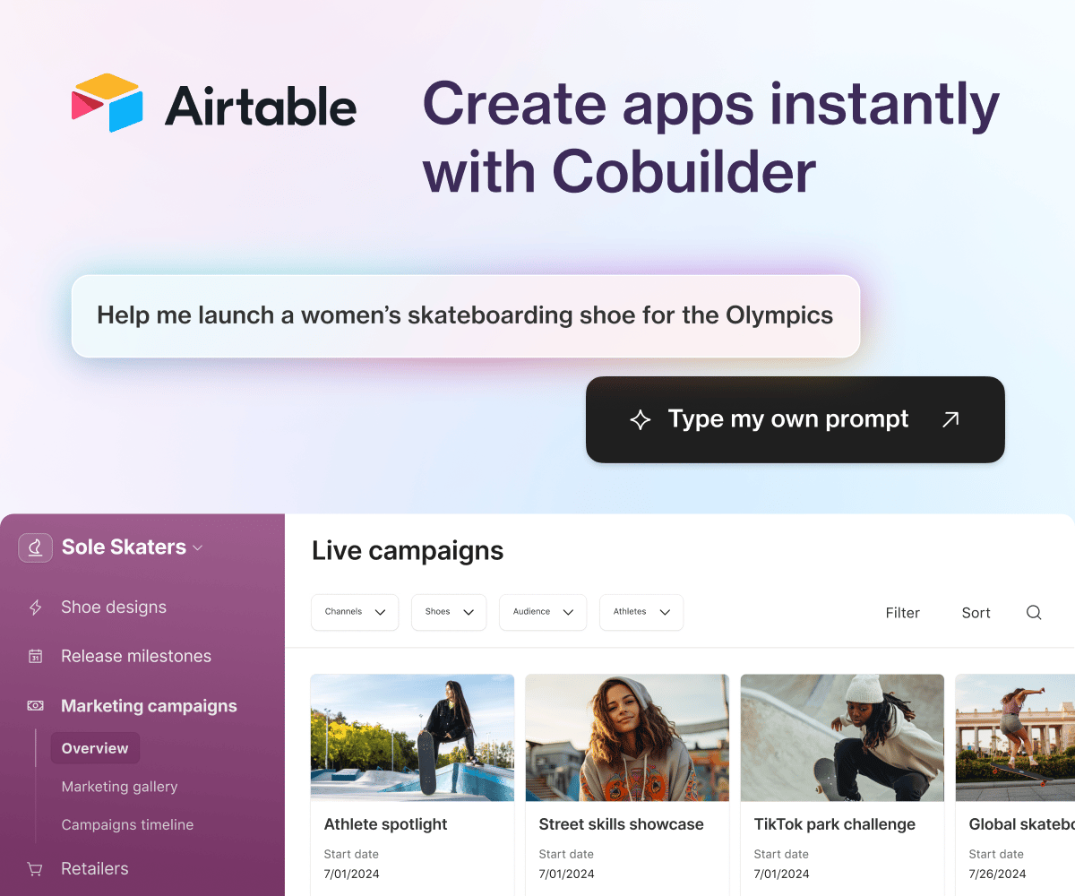 Airtable on X: "Introducing: our new homepage! 🎊 https://t.co/XoYFjBoBW0  https://t.co/X5kfny5TRL" / X