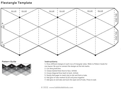 Printable Flextangle Template Patterns