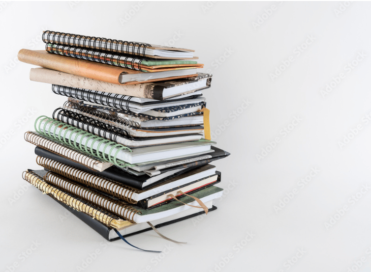 Stack of journals