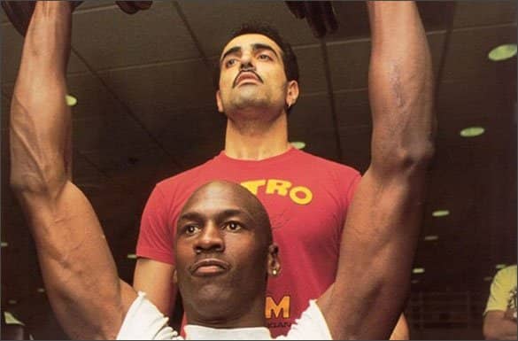 Tim Grover with Michael Jordan