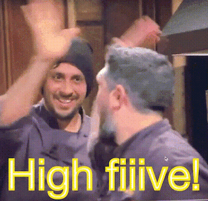 Hi fiiive, classic Chef Oz
