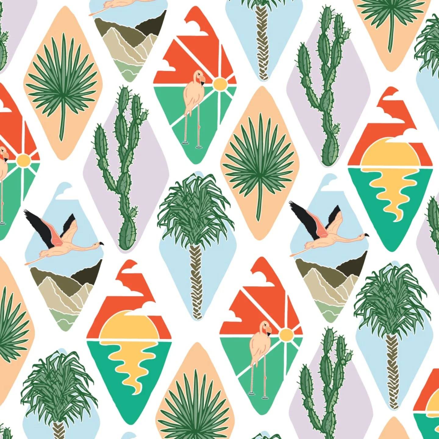 Available from my Spoonflower shop - link in bio
Pattern name: Retro Palm Springs
Design ID: 195556324
.
Here is my submission for the most recent @Spoonflower design challenge. This pattern is super playful and bright, giving retro summer vibes and is the perfect scale for throw pillows, home decor, bags, and crafts.
.
Honestly, this pattern was so fun to design and came together quite easily. I love that every element of this design is hand drawn and feels relaxed. 
.
Available for licensing 🦩
.
.
.
.
.
#homedecorfabric #sewingfabric #sewingproject #sewinglove #seamlesspattern #illustrationartists #licensingartist #artlicensing #fabricdesigner #fabricdesign #modernquilters #modernquilts #etsymakers #spoonflowermakers @spoonflower