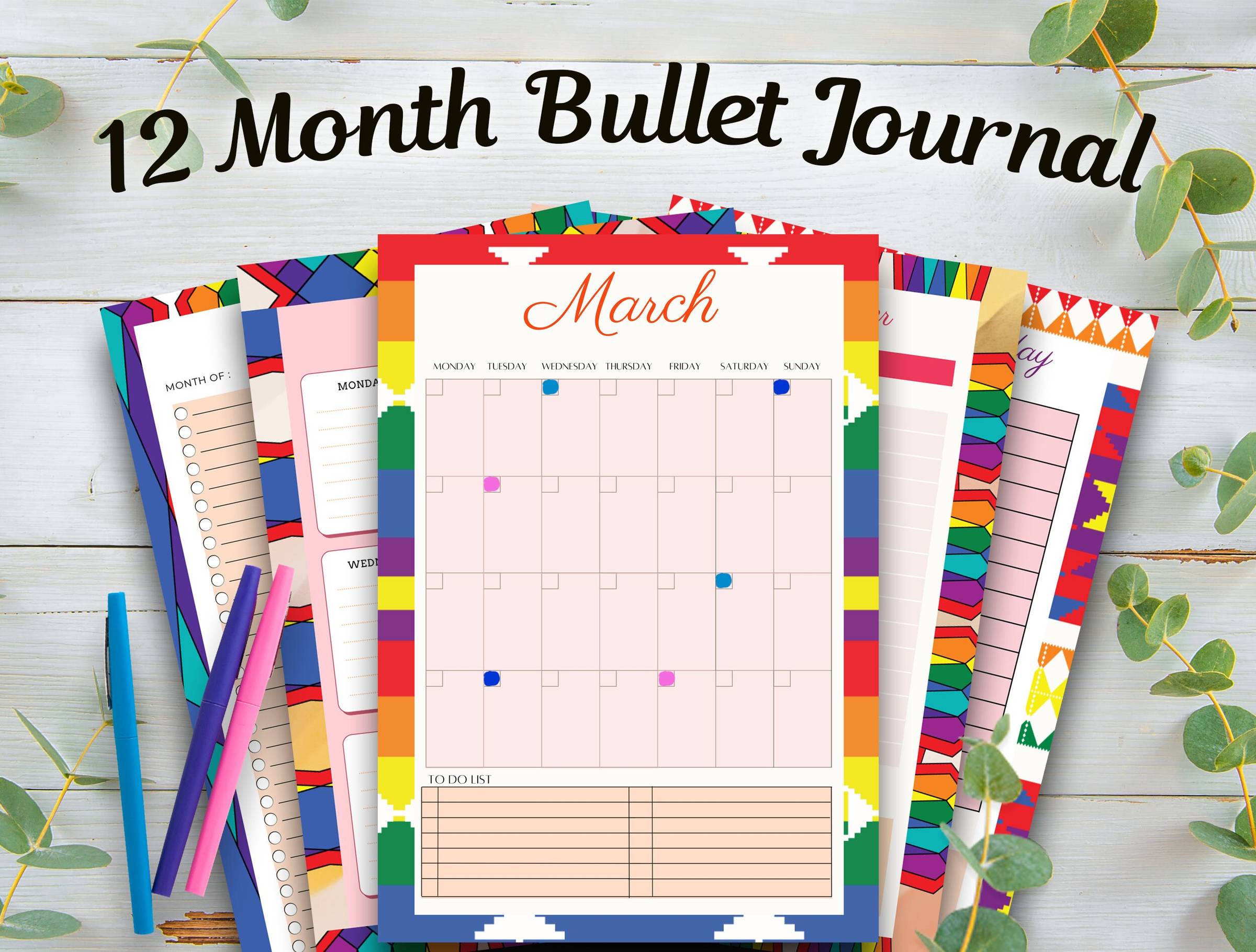 2025 Native Style Bullet Journal