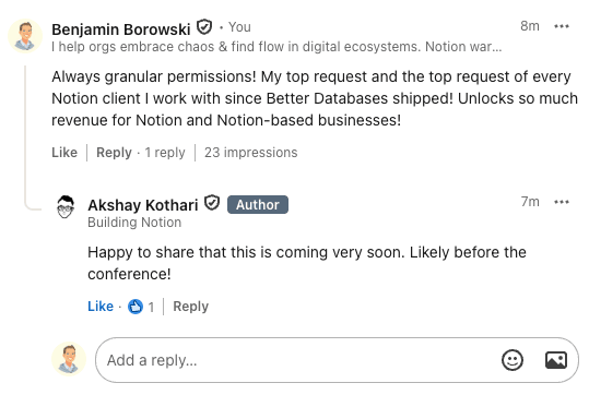 Permission coming this summer?