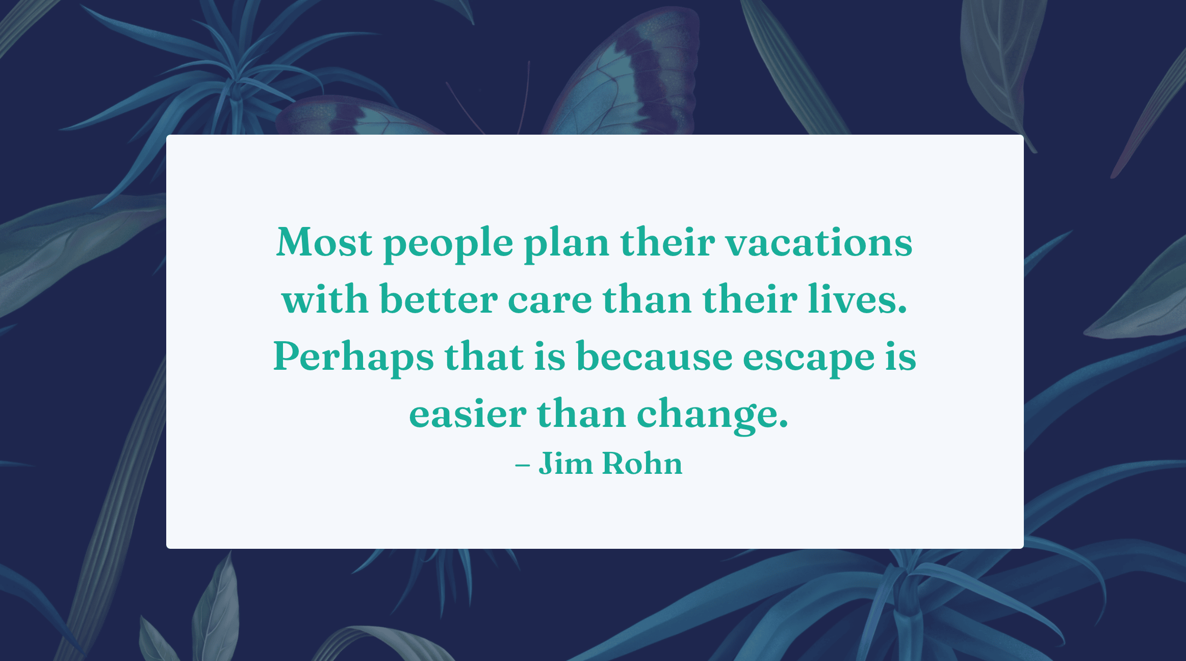 Quote from Jim Rohn
