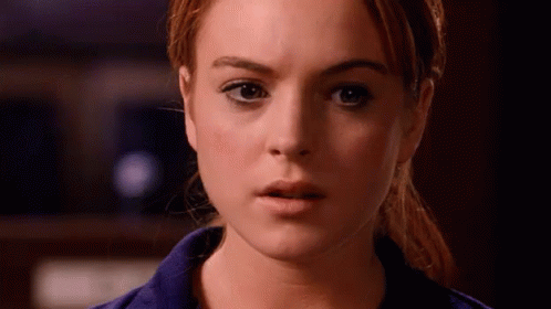 Lindsay Lohan in Mean Girls saying "the limit does not exist."