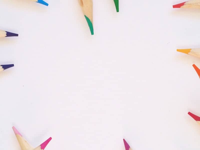 assorted-color coloring pencils