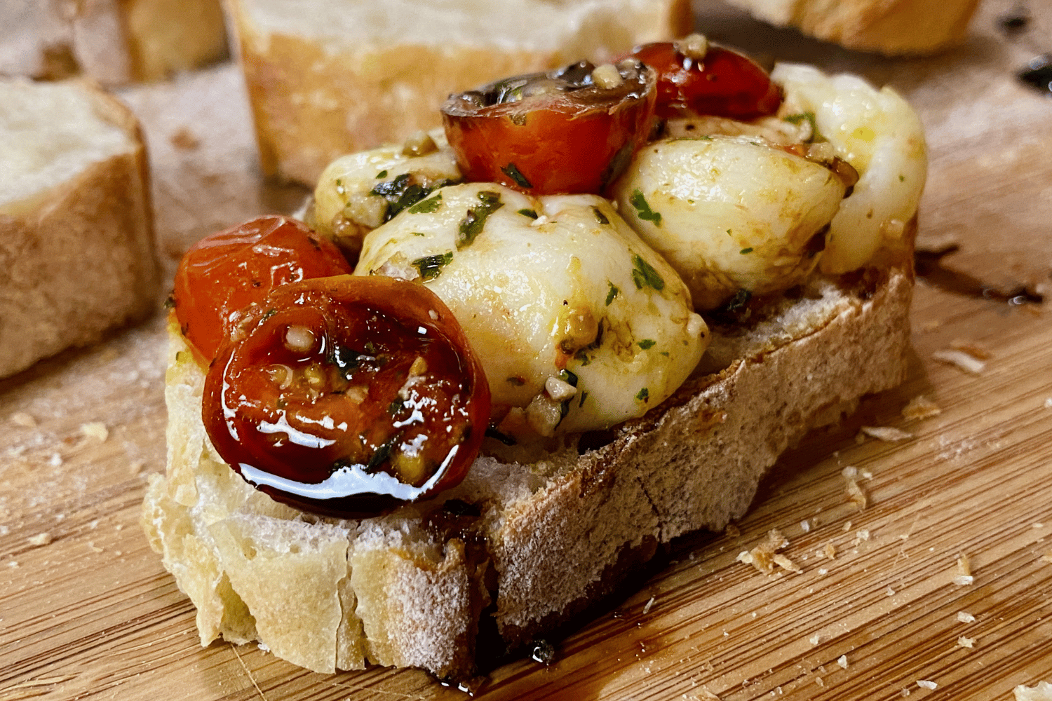 turkey meatloaf on wood platter 