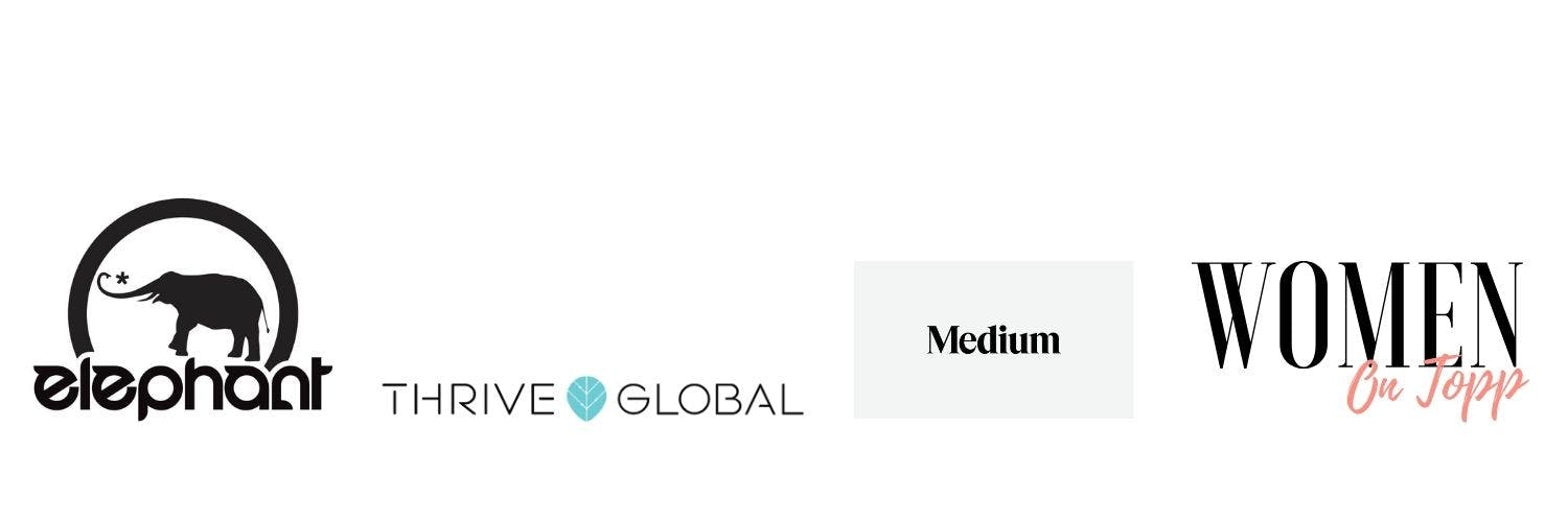 elephant journal thrive global medium logos