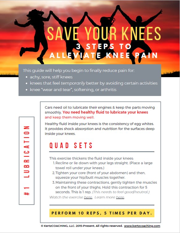 Image result for Ease Knee Pain: 5 Step Guide infographics