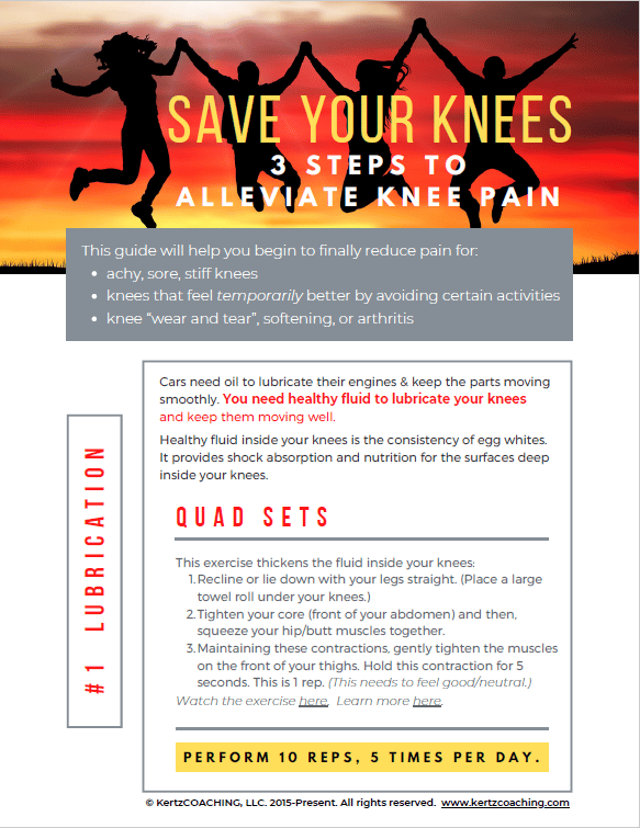 Image result for Ease Knee Pain: 5 Step Guide infographics