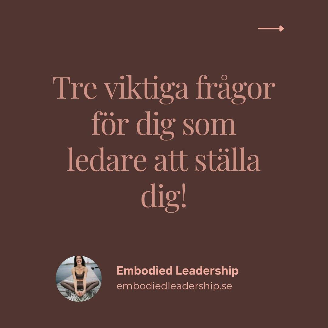 3 frågor till dig som ledare ✨

#ledarskap #personal #hälsa #psyke #resurs #tillgång #humankapital