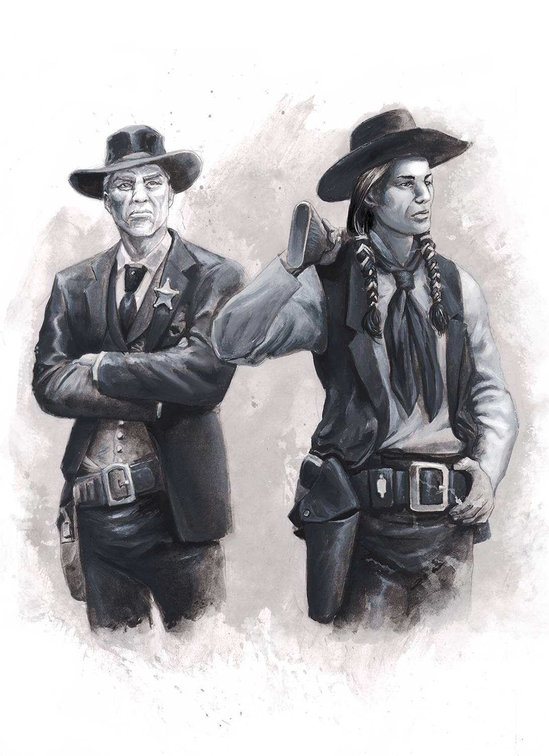 A sheriff and a native lighthorseman