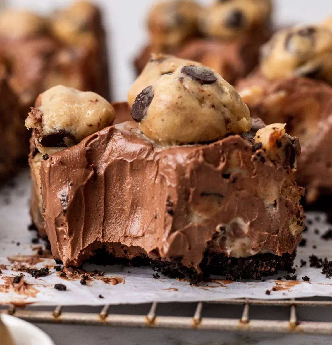cookie dough brownie cheesecake