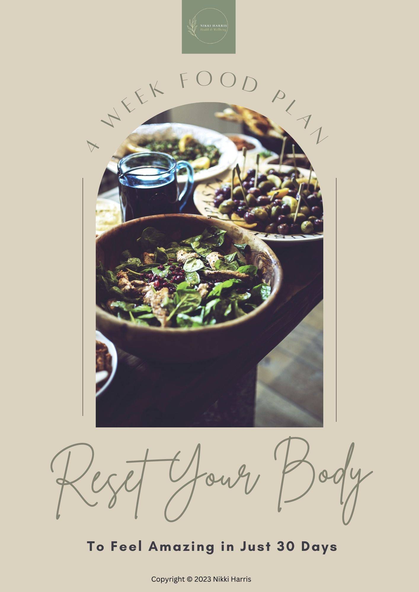 Reset Your Body: 4 Week Food Plan (digital download) 