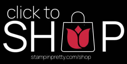 an image that says click to shop with stampin' pretty