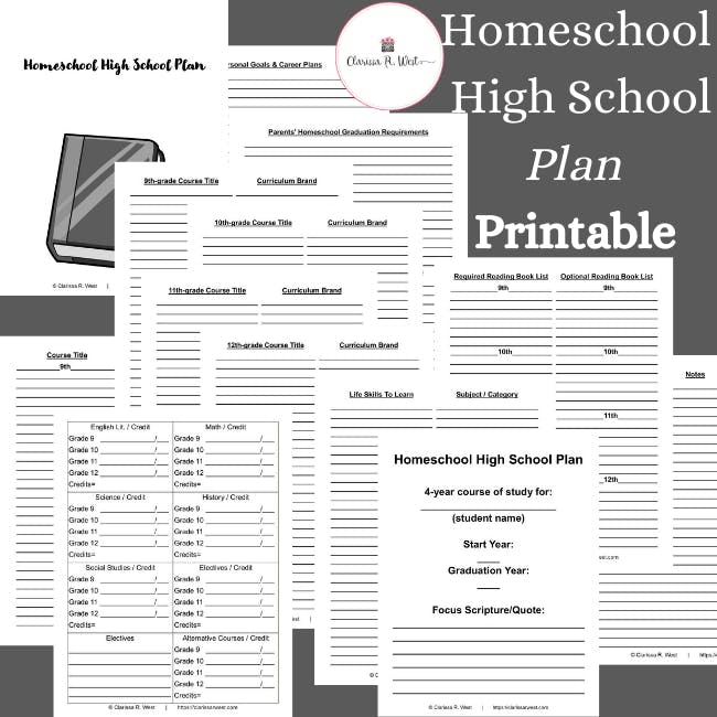 The Eclectic Homeschooler's Plan Book Planner and Organizer A 180
