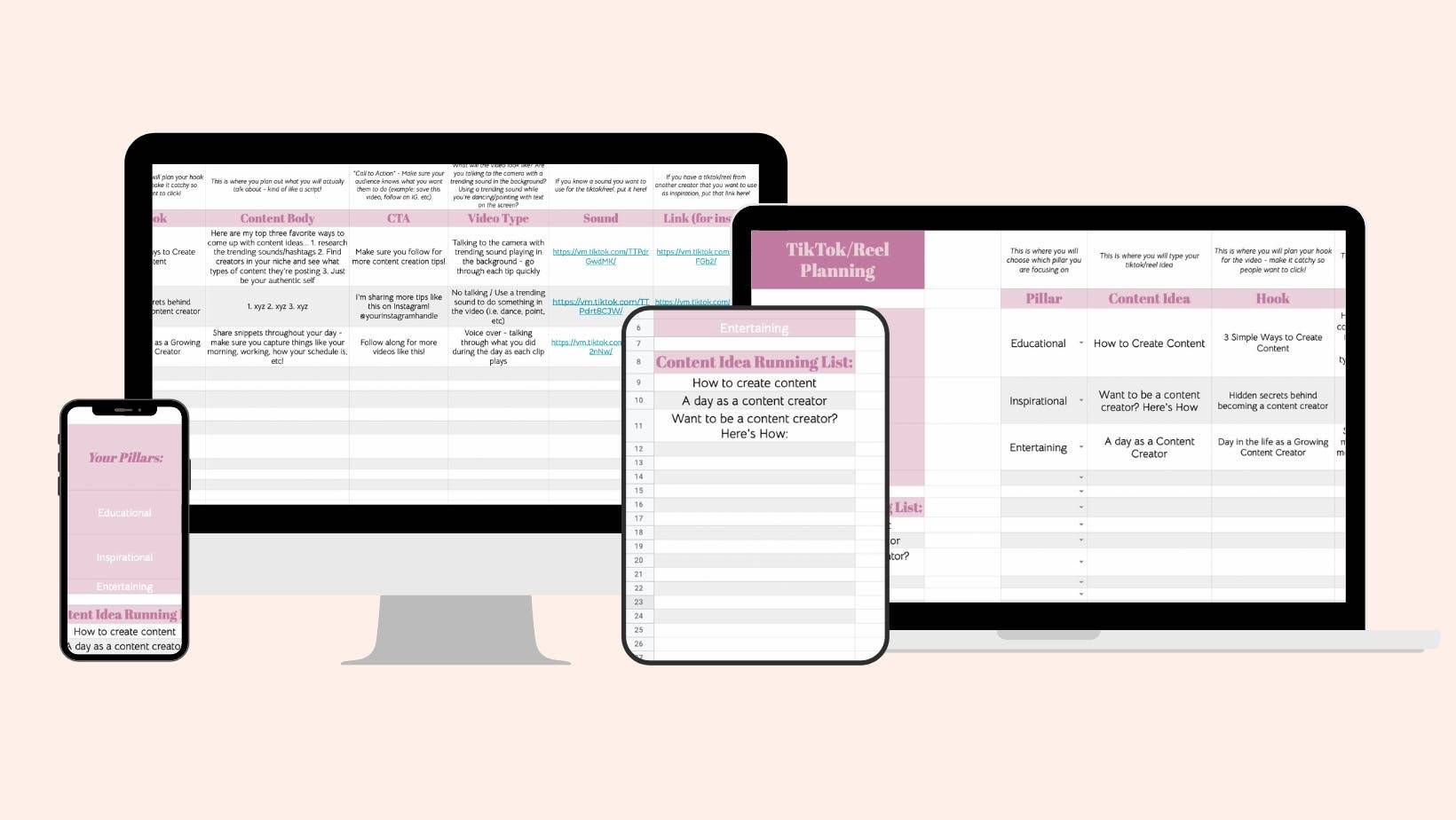 FREE TIKTOK/INSTAGRAM REEL PLANNING GUIDE