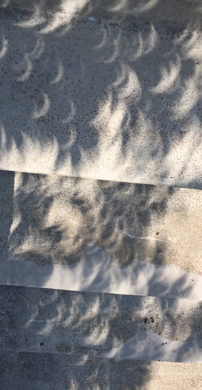 Eclipse on Stairs