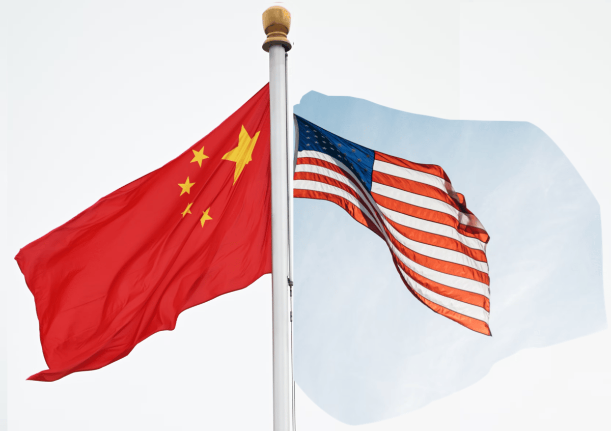 Chinese flag and American flag, best stocks to buy, learn a trade