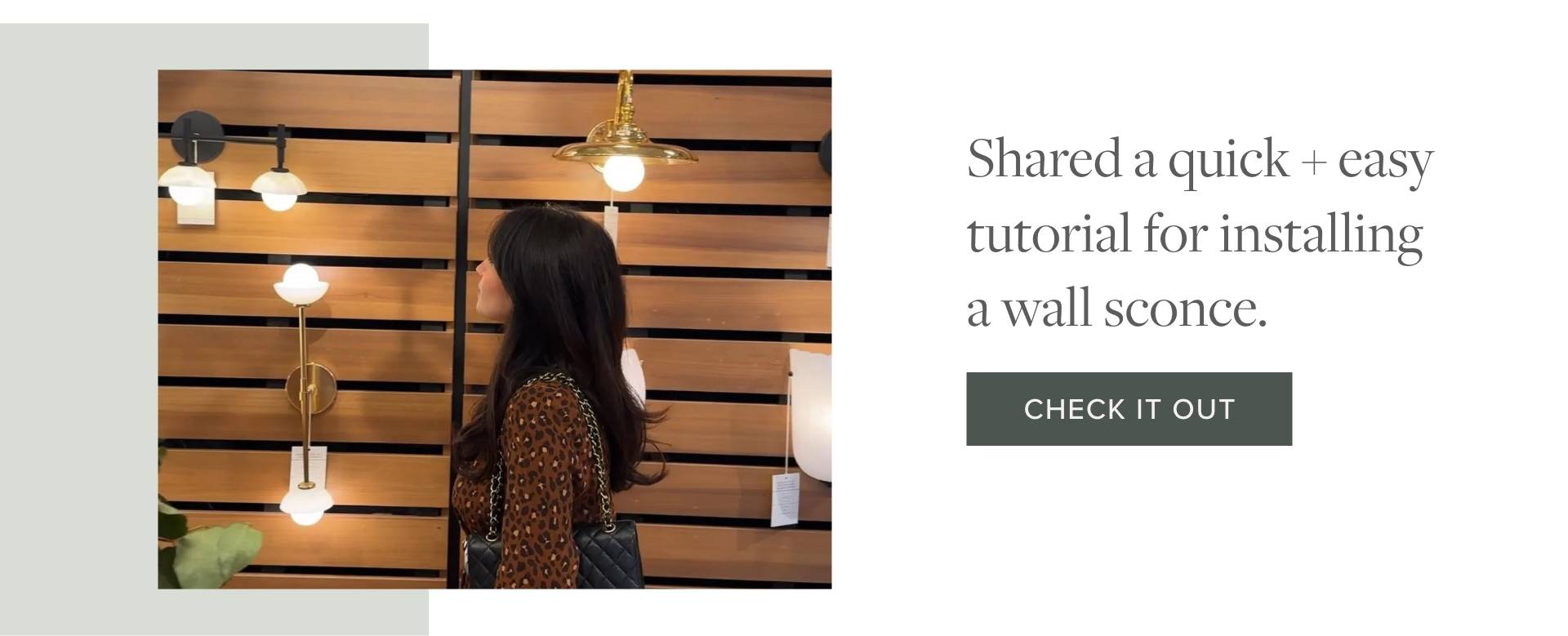 Installing a Wall Sconce