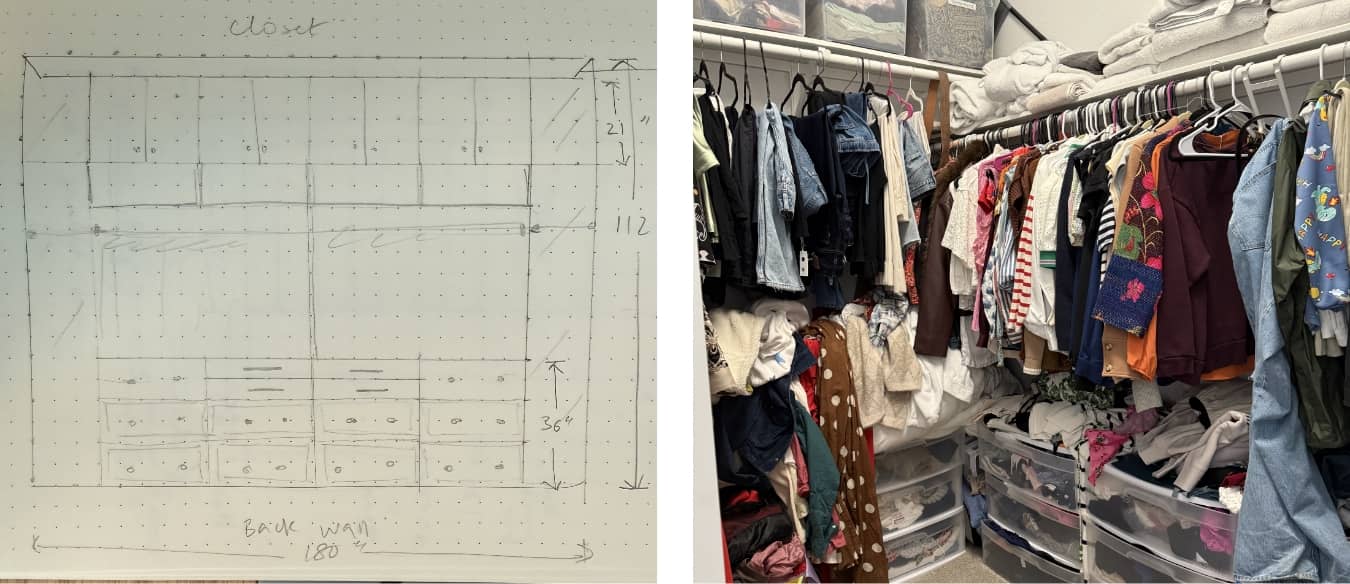 Master Closet Before